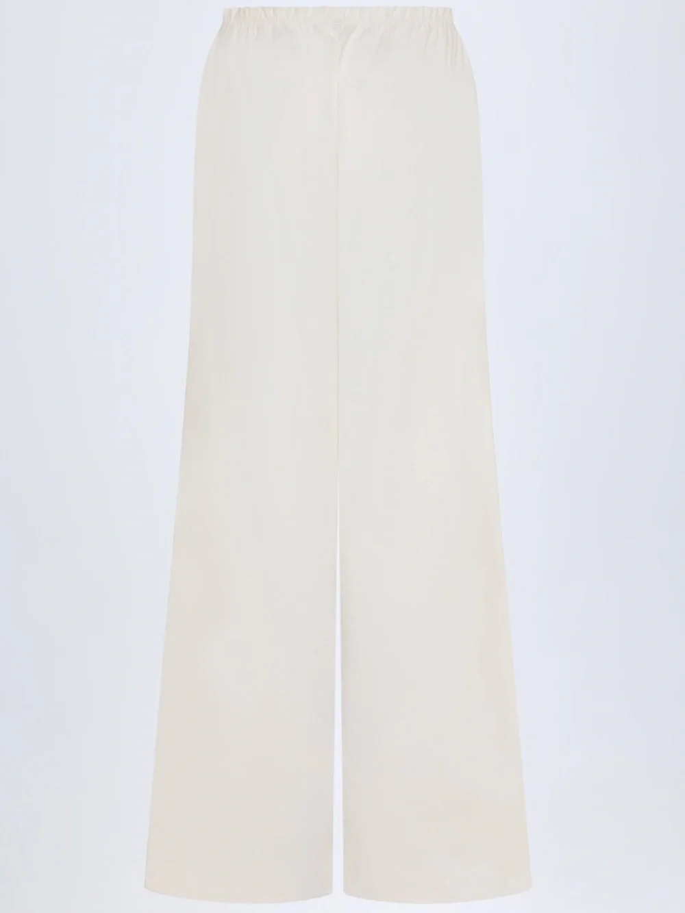 Oh Polly Wide-Leg Cotton-Poplin Trousers in White Size SS - Picture 3 of 3